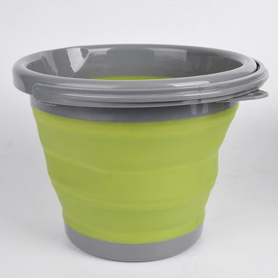 Ведро складное силиконовое Tramp TRC-092-olive, Цвет: Оливковый, изображение 2