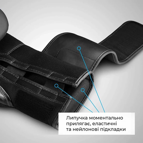 Боксерські рукавички Hayabusa S4 - Charcoal 14oz M (HB_S4_Charcoal_14oz), Вага: 14 унцій, Розмір: M, зображення 5