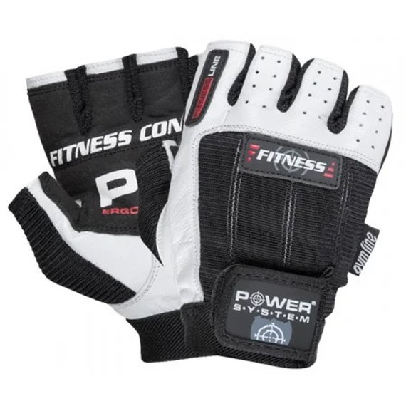 Перчатки для фитнеса Power System PS-2300 Black/White XS (PS-2300_XS_Black-White), Размер: XS, Цвет: Чёрный/Белый