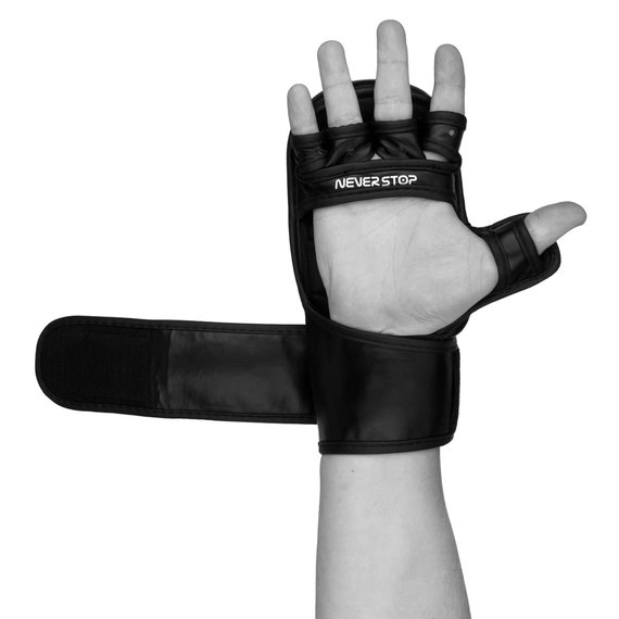 Перчатки для MMA PowerPlay 3026 черные M (PP_3026_M_Black), Размер: M, изображение 2