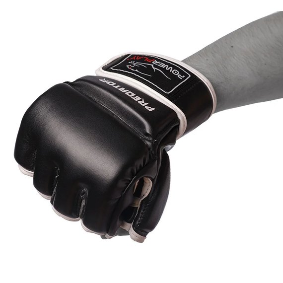 Перчатки для MMA PowerPlay 3056 черные XL (PP_3056_XL_Black), Вес: 4.3 унций, Размер: XL, изображение 2