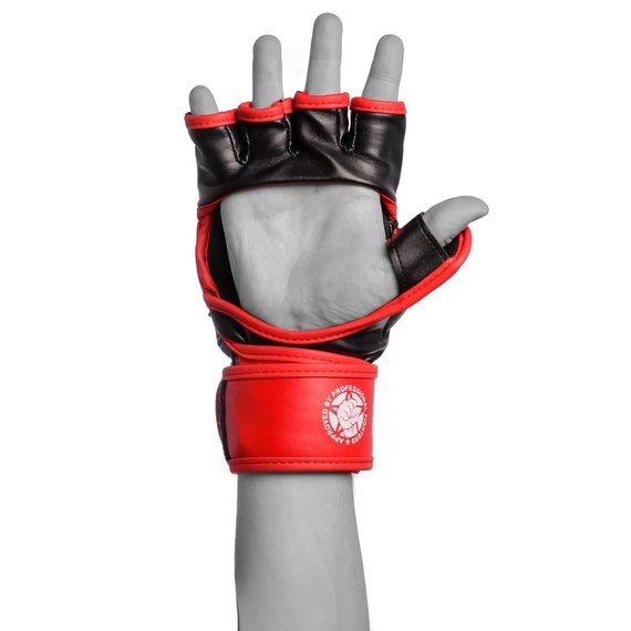 Перчатки для MMA PowerPlay 3058 черно-красные S (PP_3058_S_Black/Red), Вес: 6 унций, Размер: S, изображение 4