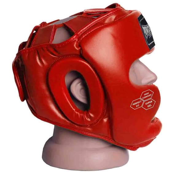Боксерский шлем PowerPlay 3043 красный XS (PP_3043_XS_Red), Размер: XS, изображение 2