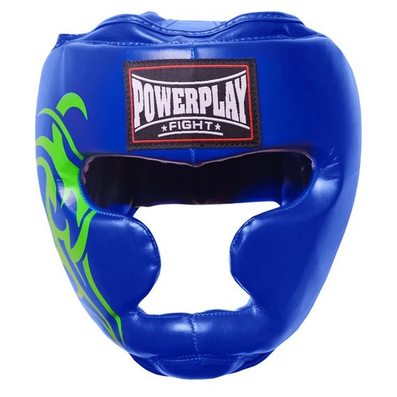 Боксерський шолом PowerPlay 3043 синій XL (PP_3043_XL_Blue), Розмір: XL, зображення 2