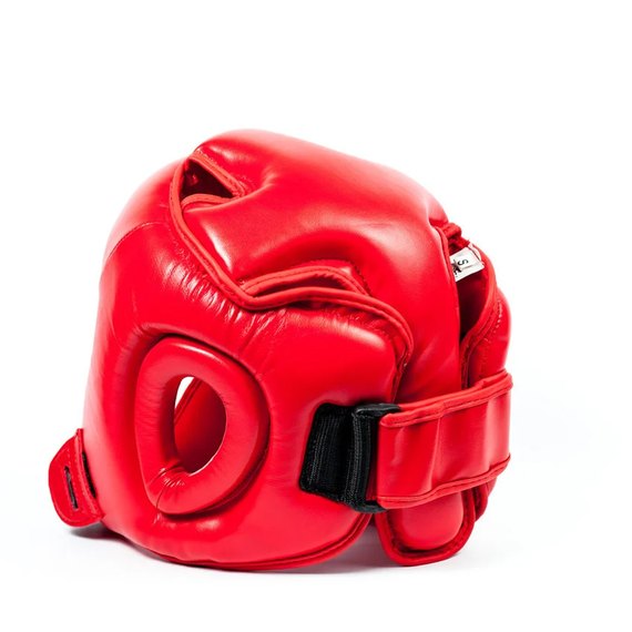 Боксерский шлем PowerPlay 3045 красный M (PP_3045_M_Red), Размер: M, изображение 2
