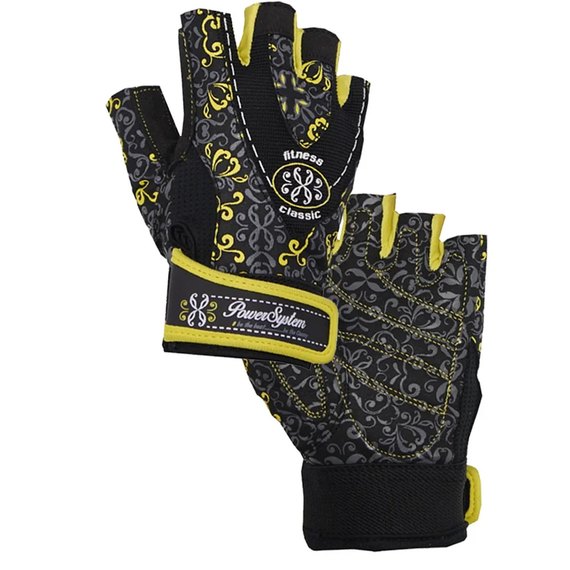 Рукавички для залу Power System PS-2910 Yellow XS (PS_2910_XS_Black/Yellow), Розмір: XS, Колір: Чорний/Жовтий, зображення 4