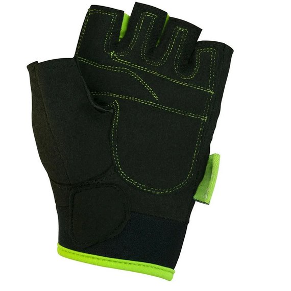 Рукавички для фітнесу PowerPlay 1 728 жіночі чорно-зелені XS (PP_1728_XS_Black / Green), зображення 3