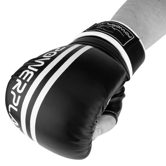 Снарядні рукавички PowerPlay 3025 чорно-білі XL (PP_3025_XL_Black / White), Розмір: XL, Колір: Чорний/Білий, зображення 7