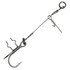 Оснащення Savage Gear Carbon49 T-Treble Spike Stingers #1/0 (2 шт/уп) 69779, Розривне навантаження, кг: 23 кг, Номер гачка: 1/0
