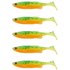 Силикон Savage Gear Fat Minnow T-Tail 75mm 5.0g Firecracker (5 шт/уп) 76984, Цвет : Firecracker