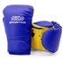 Боксерские перчатки Sportko 6oz синий ПД2 6 унц, Вес: 6 унций, Цвет: Синий/Жёлтый