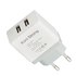 Зарядний пристрій Koni Strong K2 2USB, 2.1A White (000002633), Колір: White