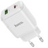 Зарядное устройство Hoco Type-C to Lightning Cable Favor dual port N5 1USB/1Type-C, PD20W/QC3.0, 3A Safety Certified White (000006865), Цвет: White