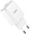 Зарядное устройство Hoco Vigour N2 1USB, 2.1A Safety Certified White (000006218), Цвет: White