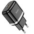 Зарядное устройство Hoco Type-C to Type-C Cable Victorious single port charger set N24 1Type-C, 20W/3A, PD/QC Black (000008533), Цвет: Black