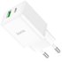 Зарядное устройство Hoco Type-C to Lightning Cable founder charger set N28 1USB/1Type-C, 20W/3A, PD/QC White (000009416), Цвет: White