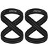 Силовые ремни RDX Gym Lifting 8 Figure Straps Gray S (WAC-W8G-S), Размер: S, Цвет : Серый