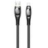 Кабель Usams Lightning Digital Display US-SJ368 U36 1.2M, 2A Black (000004510), Цвет: Black