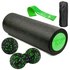 Масажний набір PowerPlay PP_4095 EPP Set 4 in 1 Green (PP_4095_Green), Резинка з рівнем опору: 5.5 кг, Колір масажера: Чорно-зелений