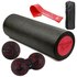Массажный набор PowerPlay PP_4094 EPP Set 4 in 1 Red (PP_4094_Red), Резинка с уровнем сопротивления: 11 кг, Цвет массажёра : Чёрно-красный