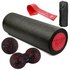 Массажный набор PowerPlay PP_4095 EPP Set 4 in 1 Red (PP_4095_Red), Резинка с уровнем сопротивления: 11 кг, Цвет массажёра : Чёрно-красный