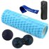 Массажный набор PowerPlay PP_4097 EPP Set 4 in 1 Blue (PP_4097_Blue), Резинка с уровнем сопротивления: 7.5 кг, Цвет массажёра : Голубой
