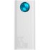 Повербанк Baseus Amblight Digital Display Fast Charge 30000 mAh 65W White (6932172613617), Цвет : Белый