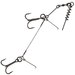 Оснастка Savage Gear 1x7 TI Corkscrew Stinger 2x#2/0 23kg (1 шт/уп.) 61775, Разрывная нагрузка, кг : 23 кг, Номер крючка: 2/0